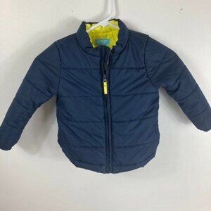 Boys Lightening Bug Zip Puffer Jacket‎ Blue 4T